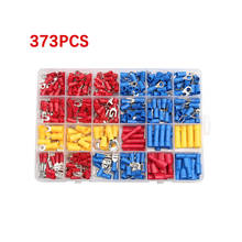 373Pcs Insulated Electrical Wire Connector Terminals Crimp Terminals Spade Butt Fork Ring Assorted Set 22-10 AWG 2024 - buy cheap