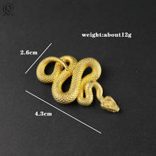 Solid Copper Gold Snake Keychain Pendant Vintage Brass Metal Boa Key Chains Bag Charm Key Holder Handmade Artwork Gifts 2024 - buy cheap