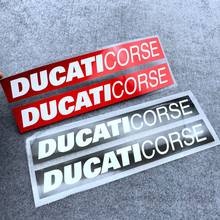 Conjunto de adesivos para pedal e tanque de combustível, adesivo reflexivo de vinil colorido de motocicleta diy, para performance ducati corse 2024 - compre barato