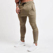 Pantalones de chándal de marca para Hombre, ropa de calle masculina, de sarga de longitud completa, para gimnasio 2024 - compra barato