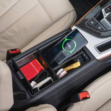 Cargador inalámbrico QI para coche, Teléfono de carga rápida de 15w para Audi A4, B9, A5, S4, S5, RS4, RS5, compartimento de reposabrazos para coche 2024 - compra barato