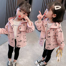 2-7y Girls Spring Jackets And Coat  New Kids Jackets Children's Little Girl Print Jacket Girl Baby Windbreaker Children Clothes 2024 - buy cheap