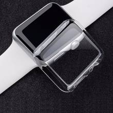 Чехол из поликарбоната для Apple Watch, чехол 44 мм 40 мм 42 мм 38 мм, чехол для iWatch, аксессуары, защита экрана, бампер для Apple watch series 6 se 5 4 3 2024 - купить недорого
