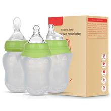 180ml Silicone Baby Bottle baby milk silicone feeding bottle (Spoon bonus) bottle children mamadeira nipple bottle 2024 - buy cheap