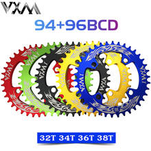 VXM Bicycle 96BCD ChainWheel MTB Bike 32T 34T 36T 38T Crankset Disc Narrow Wide Tooth Slice Round m4000 Chainring Bicycle Parts 2024 - buy cheap