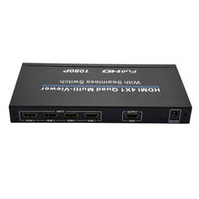 HDMI 4x1 Switch Quad Multi Viewer Splitter with Seamless Switcher HD Video 1080P for PC/STB/DVD C66 2024 - buy cheap