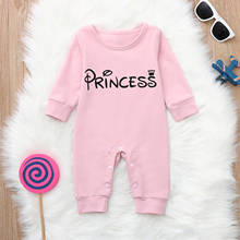 Ropa para Niñas recién nacidas, pelele para bebés, Pelele de princesa con letras, trajes, ropa infantil 2024 - compra barato