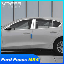 Vtear For Ford Focus MK4 window trim cover decoration Exterior Stainless steel car-styling products accessory Chromium 2019-2020 2024 - buy cheap