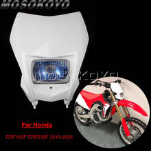 Faro delantero Dirt Bike Supermoto blanco, Motocross y baja para luces de carretera, para Honda CRF 150/230 F CRF150F CRF230F 2015-2020, 12v 2024 - compra barato