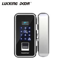 Cerradura de puerta inteligente con huella dactilar, abridor Digital electrónico, RFID, de seguridad, doble, para oficina 2024 - compra barato