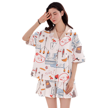 Women's Pajama Set Summer Plus Size 100% Cotton Nightwear Female Large Size 4XL Short Sleeve sleepwear Set 2024 - buy cheap