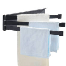 Suporte de toalha para parede, de alumínio, dobrável, para cozinha e banheiro 2024 - compre barato