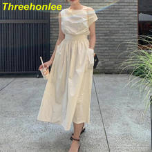 Woman Dress 2021 New Summer Ins Fashion Sweet Gentle Wind Solid Simple Super Fairy Forest Sleeveless Female Dress  Vestidos 2024 - buy cheap