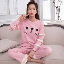 New Autumn Pajamas For Women Sleepwear Cartoon Pijama Mujer Long Sleeve Cute Sweet Plus Size Pyjama Femme Nightwear Homewear 2024 - buy cheap