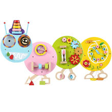 4Pcs/Set Kindergarten Early Education Wall Game Toy Caterpillar Game Fun Children Clock Enlightenment Wooden Toys 2024 - buy cheap