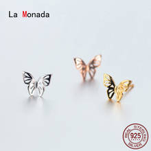 La Monada-pendientes minimalistas de Plata de Ley 925 para mujer, joyería fina, joyería de mujer, pendientes de tuerca de plata 925 2024 - compra barato