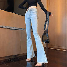 Autumn Winter Flare Jeans For Ladies Black Skinny Jeans Woman Winter High Wasit Plus Size Boyfriend Denim Jeans Pants Trousers 2024 - buy cheap