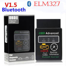 Ferramenta de diagnóstico hh elm327 para carro, obd2, obd ii, elm 327, v1.5, scanner automotivo para android/pc, verificação de motor 2024 - compre barato