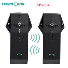 FreedConn-interfono Bluetooth para casco de motocicleta, auriculares manos libres con Motor FM, 1000M BT, 2 unids/lote 2024 - compra barato