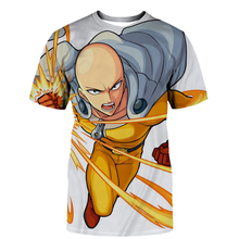 2021 verão nova camisa das mulheres dos homens 3d impressão bonito anime um soco homem moletom moda harajuku unisex manga curta streetwear 2024 - compre barato