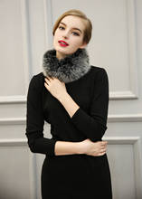 Winter Warm Scarf Women Fashion Faux Fox Fur Collar Scarves  Shawl Stole Furry Neck Wrap Circles 2024 - buy cheap