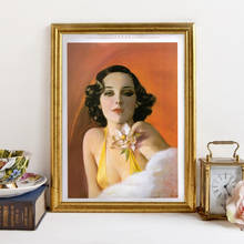 Vintage 1940s Lotus Lolita Poster Retro Pin Up Girl Picture Canvas Prints Femme Fatale Glamour Fashion Portrait Painting Decor 2024 - buy cheap