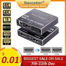 Сплиттер ProAV 4K UHD HDMI 2,0 1x2 HDMI 2,0, сплиттер HDCP 2,2 HDR сплиттер HDMI 2,0 4K HDMI2.0, сплиттер для Blu-Ray DVD PS3 PS4 2022 - купить недорого