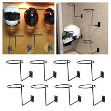 8 peças de montagem na parede anti-corrosão gancho capacete da motocicleta display rack suporte 2024 - compre barato