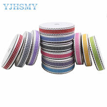 YJHSMY L-20401-221,16mm,5yards geometric Solid color ripple lattice bow-knot grosgrain Ribbons,bow cap DIY decorations 2024 - buy cheap
