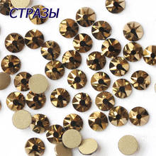 CTPA3bI Aurum Crystal Nail Art Rhinestone Glass Strass Non Hotfix Diamond Gold Stones For Sewing&Fabric Garment Decoration 2024 - buy cheap