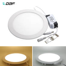 [DBF]Ultra Thin Design 3W 4W 6W 9W 12W 15W LED Surface Ceiling Recessed Grid Downlight / Round Panel Light 2024 - buy cheap