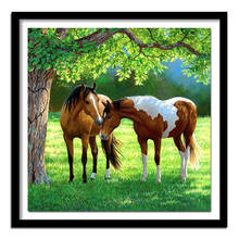 "Cavalo" Diamante Animais do Ponto da Cruz de Strass Diamante Bordado Pintura Da Arte Da Parede Decoração Da Casa de Bordados 2024 - compre barato