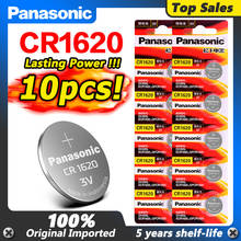 Panasonic 100% Original CR1620 Button 10PCS Cell Battery For Watch Car Remote Key cr 1620 ECR1620 GPCR1620 3v Lithium Battery 2024 - buy cheap