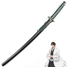 BLEACH Aizen Sousuke Kyoukasuigetsu  Wooden Sword Zanpakutou Weapon  Props for Anime Show and Chrismas New Year Party 2024 - buy cheap