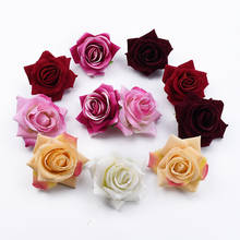 5 шт., декоративные фланелевые розы для украшения дома 2024 - купить недорого