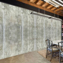 Самоклеющиеся водонепроницаемые Настенные обои 3D Ретро цементные стены бетон Fresco ресторан кафе фон настенная живопись наклейки 2024 - купить недорого