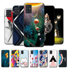 6.5 "para samsung a51 caso macio tpu silicone capa de telefone caso para samsung galaxy a51 um 51 caso em a51 coque volta capa universo 2024 - compre barato