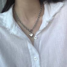 Punk Gothic Harajuku Pendant Chain Heart Shaped Pendant Retro Court Cross Choker Necklace Fashion Jewelry for Women Girls 2024 - buy cheap