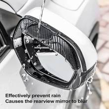 Car Accessories 2pcs Car Side Rear View Mirror Rain Eyebrow Visor Carbon Fiber Look Sun Shade Snow Guard Weather Shield Cover 2024 - buy cheap