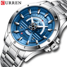 2020 New CURREN Fashion Mens Watches Stainless Steel Top Brand Luxury Sport Waterproof Quartz Watch Men Clock Relogio Masculino 2024 - buy cheap