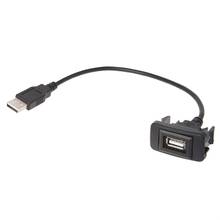 Adaptador de Cable de puerto USB auxiliar de 25cm, 12-24V, Cable de carga USB para Toyota VIGO, venta al por mayor 2024 - compra barato
