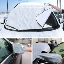Capa protetora para-sol de carro, proteção universal contra chuva, gelo, neve, raios uv, janela frontal grossa 2024 - compre barato
