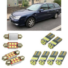 Interior luzes do carro led para ford mondeo mk3 turnier bwy bulbos para carros luz da placa de licença 8pc 2024 - compre barato