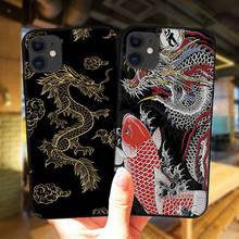 Fashion Black Dragon Animal Luxury Soft Silicone Case Cover For iPhone 11 12 Pro XS MAX 6 6S 7 8 Plus X XR SE 2020 5 5S 12Mini 2024 - buy cheap