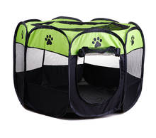 Portable Folding Pet tent Dog House Cage Dog Cat Tent Playpen Puppy Kennel Easy Operation Octagonal Fence outdoor supplies 2024 - buy cheap