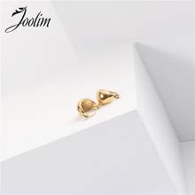 Joolim High End PVD Plated Delicate Hoop Earring for Women Stainless Steel Jewelry Wholesale Tarnish Free 2024 - buy cheap