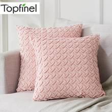 Topfinel Soft Velvet Pillowcase Small Pleats Decorative Cushion Covers Luxury Square Cute For Sofa Bed Car Throw Pillow Covers 2024 - buy cheap