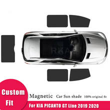 For KIA PICANTO GT Line 2020 Accessories Magnetic Car Sunshade Mesh Sunshade Side Window Sun Visor UV Heat Sunscreen Insulation 2024 - buy cheap