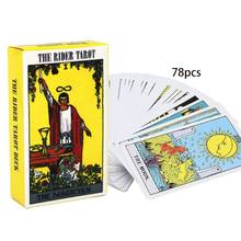 78 pces piloto tarô cartas de baralho com inglês manual engraçado futuro dizendo astrologia jogo tabuleiro alta qualidade novo 2024 - compre barato
