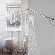 G1/2 8in Round Shower Head Set Modern Stainless Steel Home Bathroom Rainfall Top Sprayer 2024 - buy cheap
